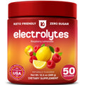 Keppi Electrolytes Powder – Raspberry Lemonade Flavor 50 Servings – No Sugar Hydration Supplement with Magnesium, Potassium, Sodium – Keto, Vegan