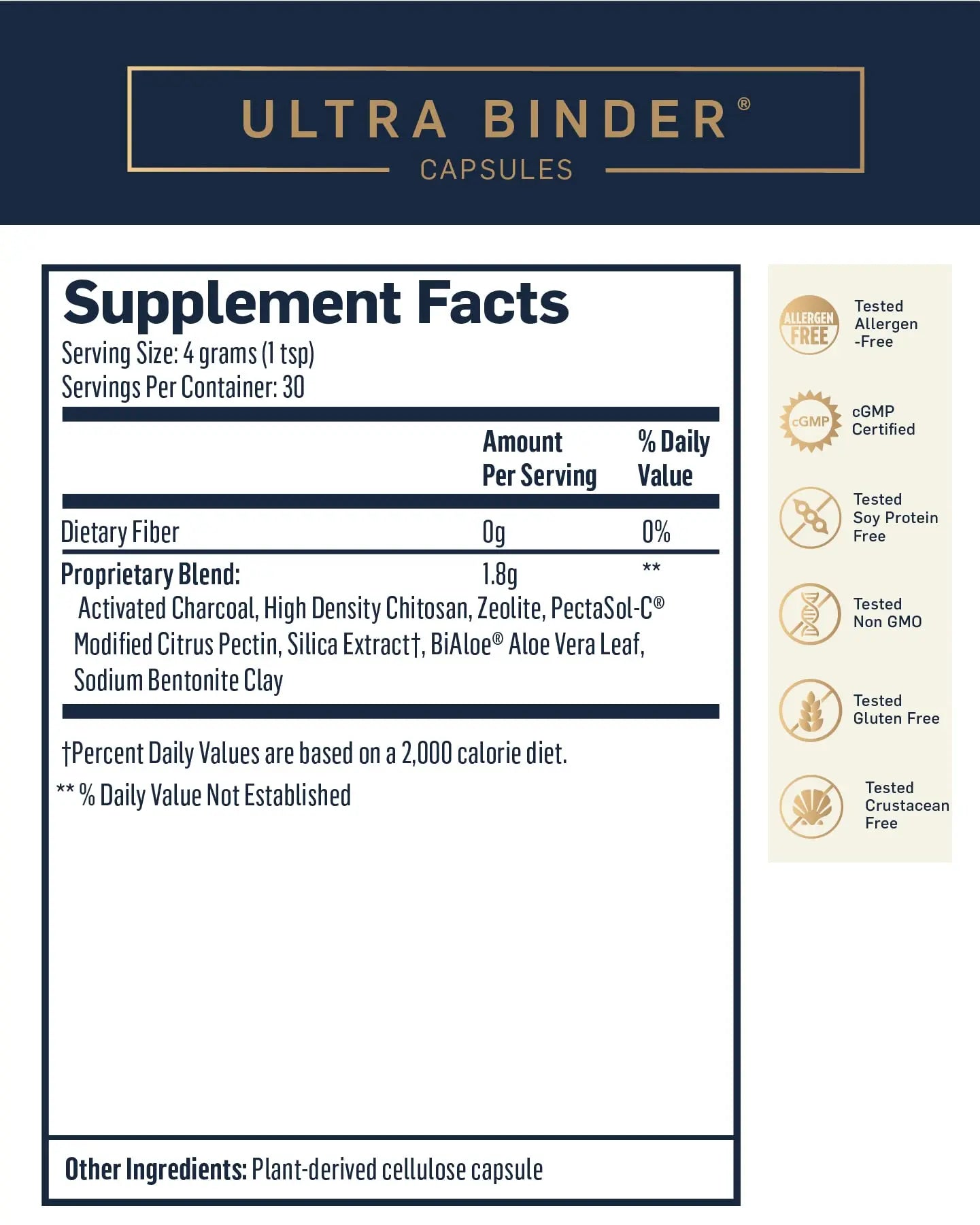 Quicksilver Scientific Ultra Binder - Multi Toxin Binder with Bentonite Clay Powder Quicksilver Scientific Au supplements