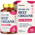 12-In-1 Beef Organ Supplement for Women - Beef Liver, Uterus, Kidney, Heart, Pancreas, 5 Vitamins & 2 Herbs, Hormone Balance, Menstruation, Energy, Immune - 100% Grass Fed, Pasture Raise - 120 Caps Nassiouy Au supplements