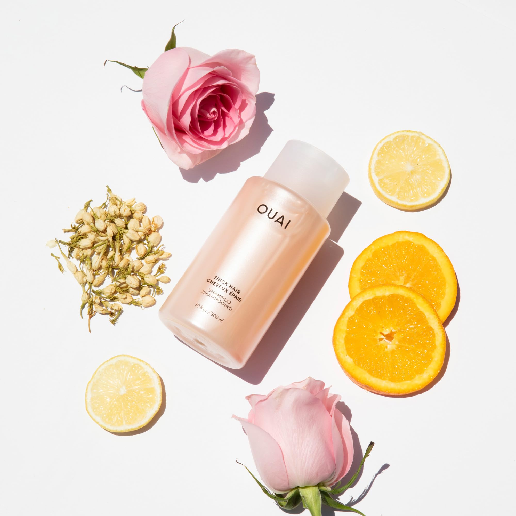 OUAI Thick Shampoo Travel Size - Moisturizing Shampoo with Keratin, Marshmallow Root, Shea Butter, Avocado Oil for Thick Hair - Strengthens & Hydrates - Paraben & Sulfate Free (3 Fl Oz) OUAI Au supplements