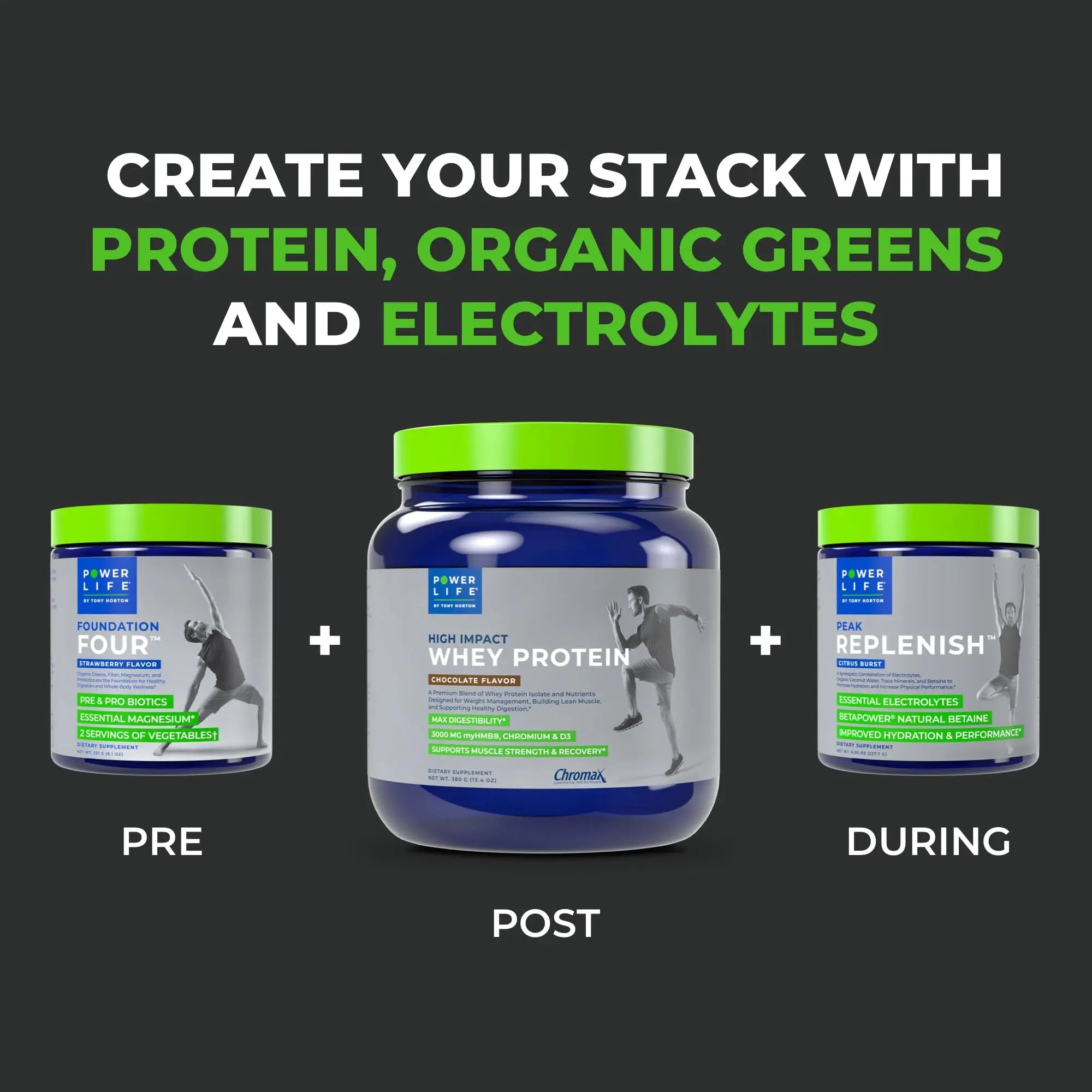POWERLIFE Tony Horton High Impact Grass Fed Whey Protein with 3000 MG of HMB POWERLIFE Au supplements