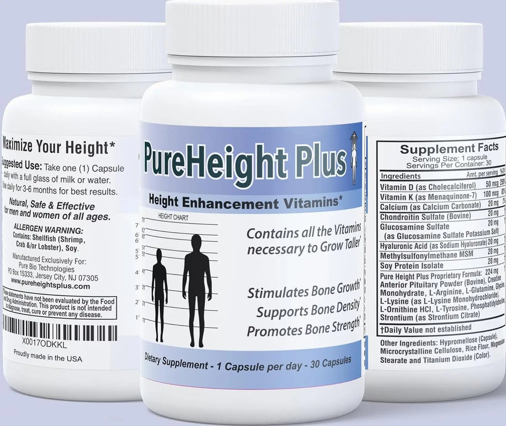PureHeight Plus Height Enhancement Vitamins PURE BIOTECHNOLOGIES Au supplements