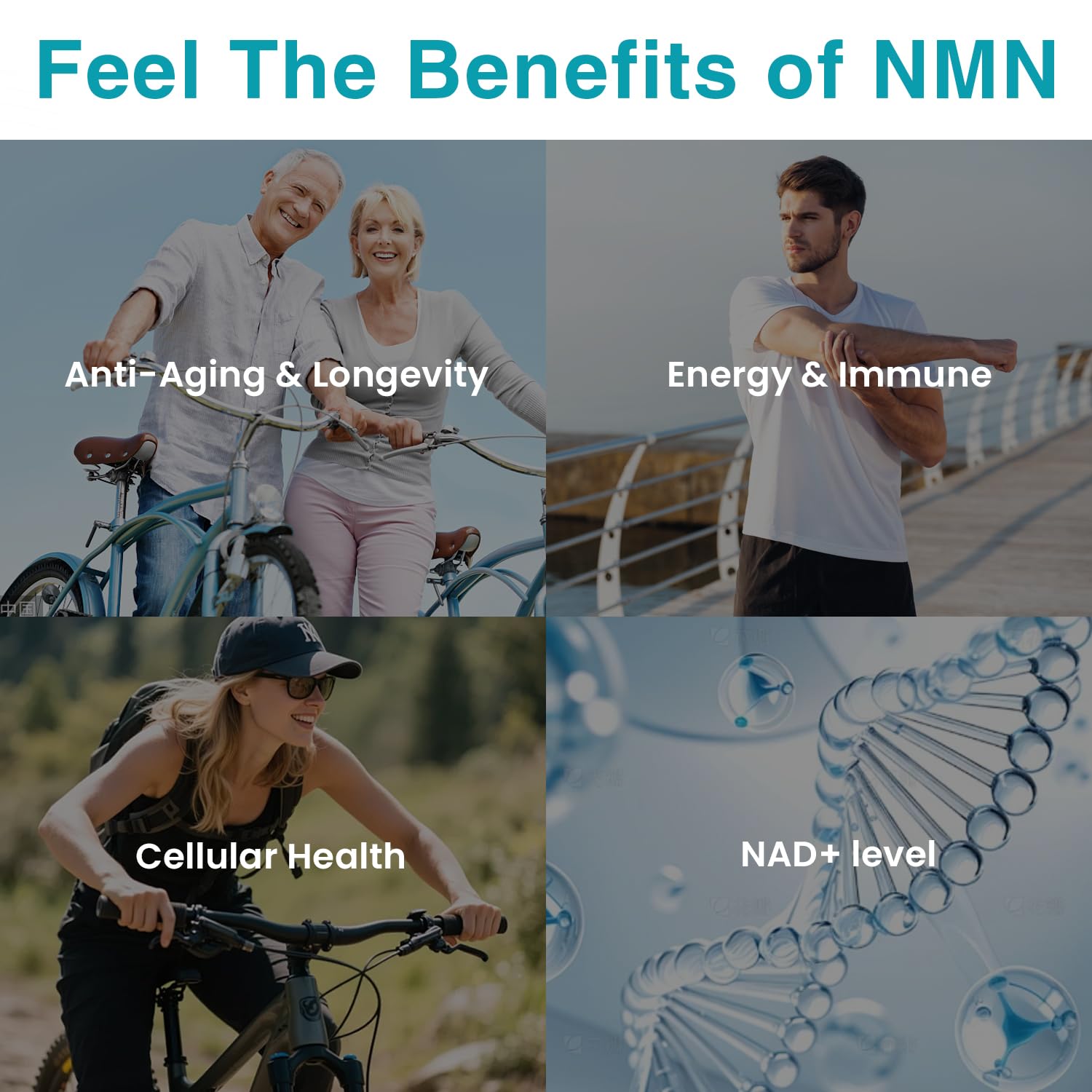 Vegan NMN Supplement 500mg, Higher Absorption - 99% Pure NMN (Nicotinamide Mononucleotide)for NAD+, Cellular Energy Immune Muscle, Anti-Aging & Longevity, Stabilized NMN - 60 Capsules (60 Days Supply) Nivantav Au supplements
