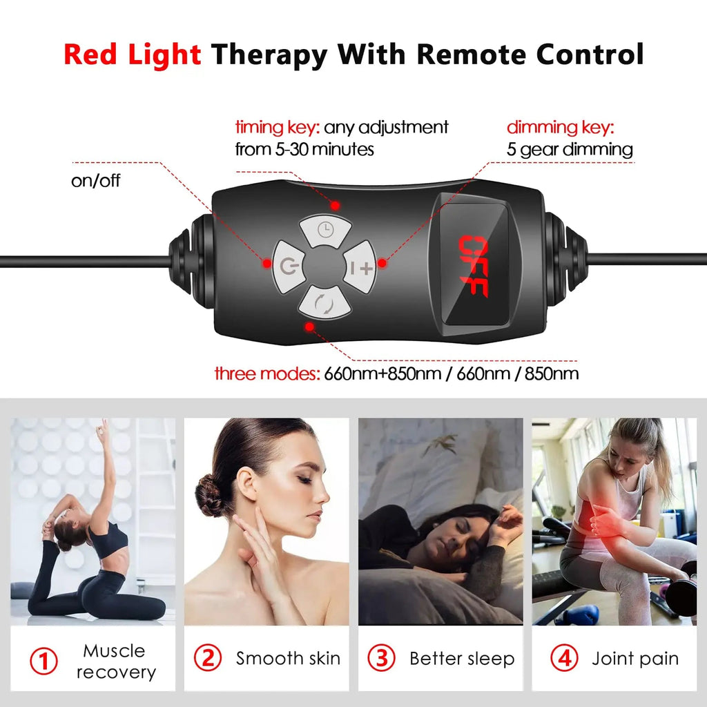 RUISQM Red Light Therapy Lamp, Infrared Light Therapy with Stand - 660nm Redlight & 850nm RUISQM Au supplements