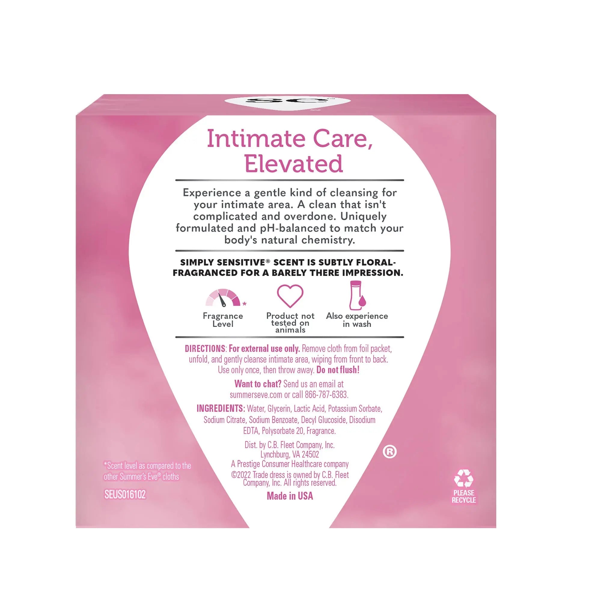 Summer's Eve Feminine Cleansing Wipes, Simply Sensitive, 16 Count, 3 Pack Summer's Eve Au supplements