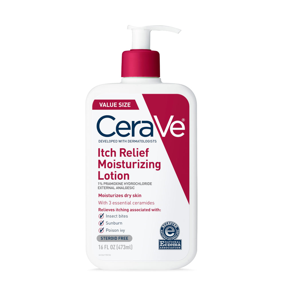 CeraVe Anti Itch Moisturizing Lotion with Pramoxine Hydrochloride, Relieves Itch with Minor Skin Irritations
