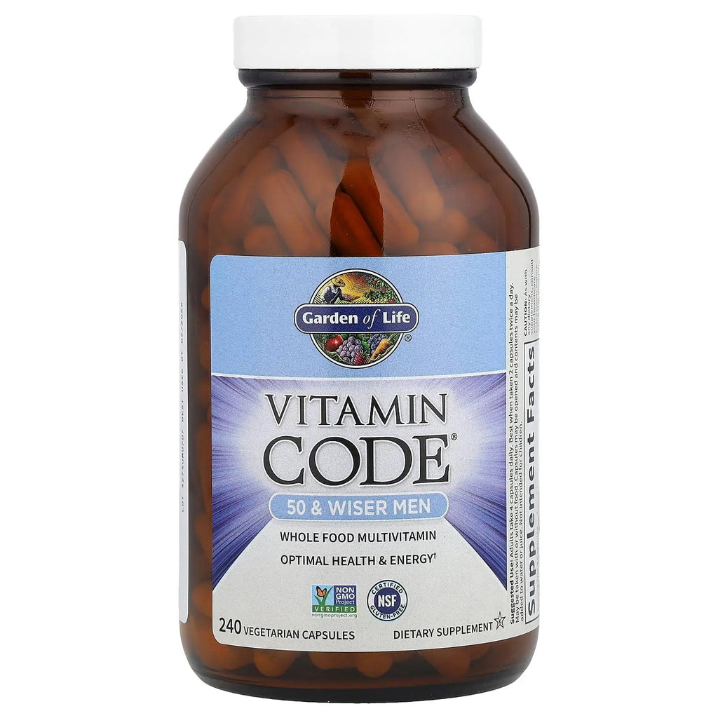Garden of Life Multivitamin for Men - Vitamin Code 50 & Wiser Men's Raw Whole Food Vitamin Supplement with Probiotics Garden of Life Au supplements