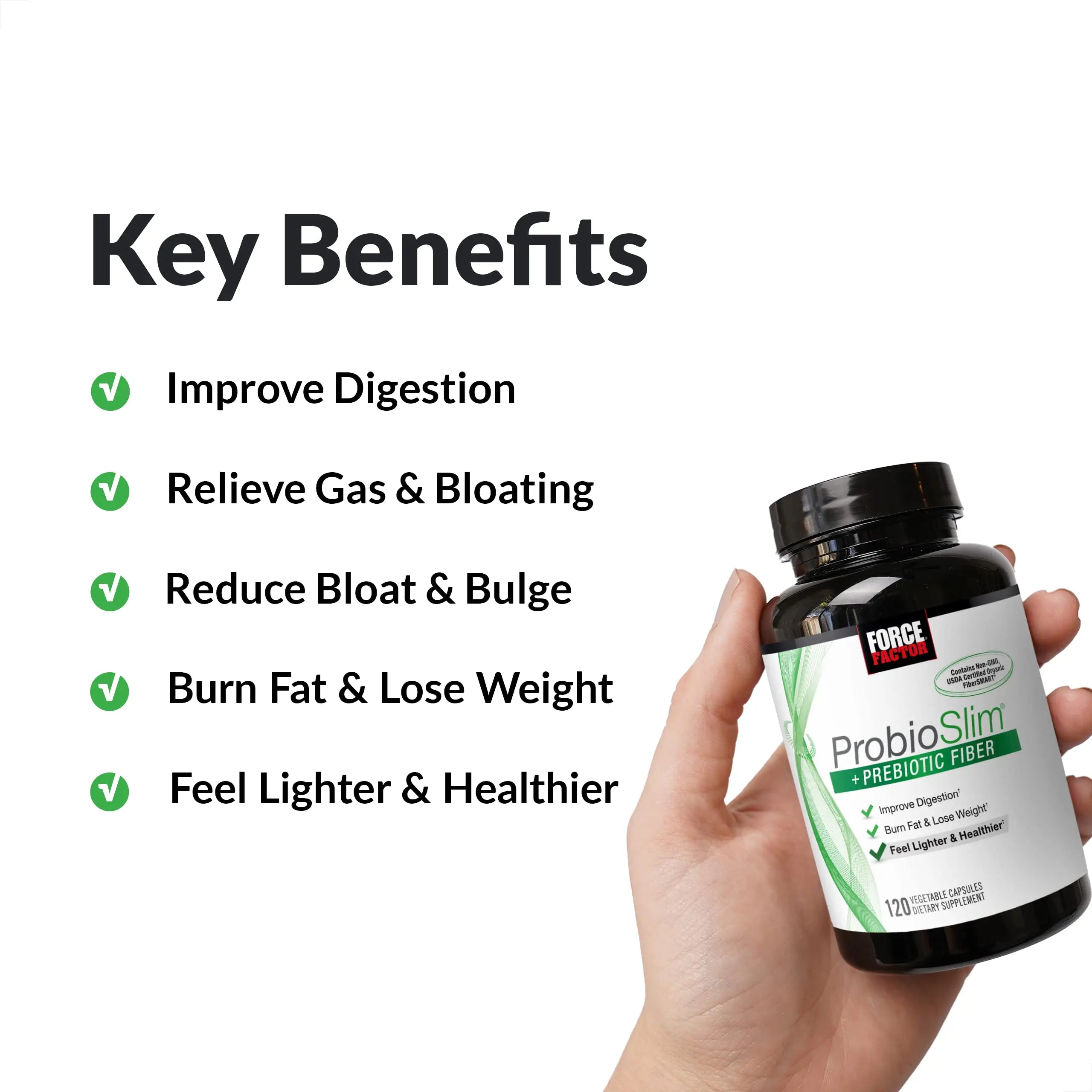 Force Factor ProbioSlim + Prebiotic Fiber Weight Loss Supplement for Women and Men Force Factor Au supplements