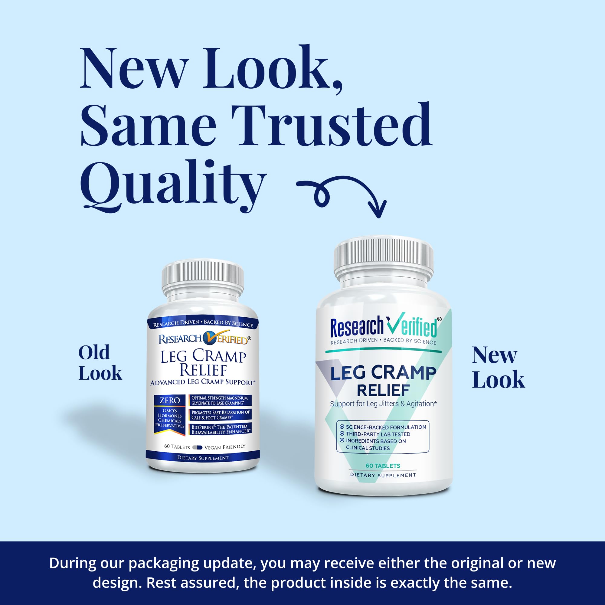 Research Verified Leg Cramps - Magnesium, B Vitamins, Ginger, Chamomile, BioPerine - Circulation Support - Vegan - 1 Month Supply Research Verified Au supplements