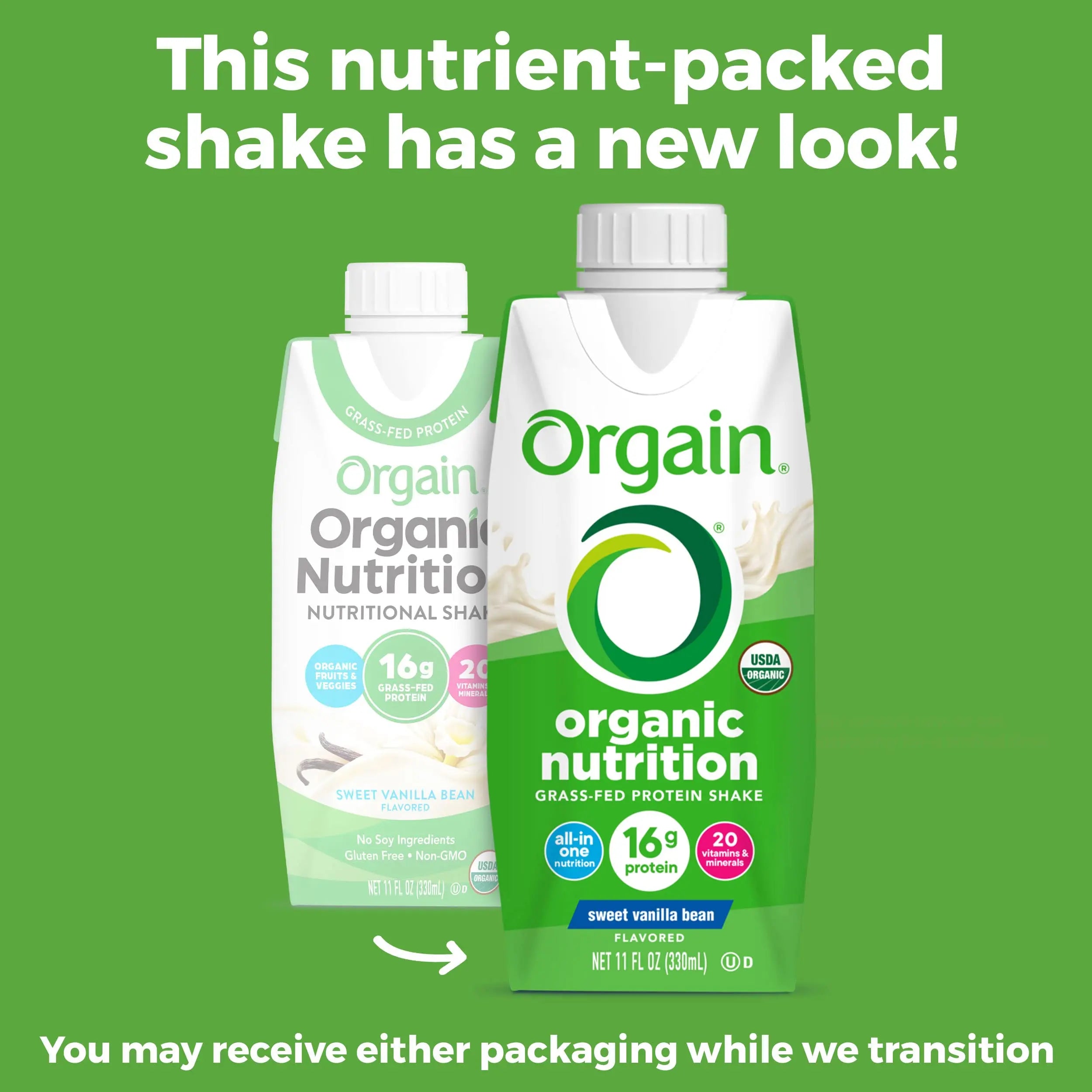 Orgain Organic Nutritional Protein Shake, Vanilla Bean - 16g Grass Fed Whey Protein Orgain Au supplements