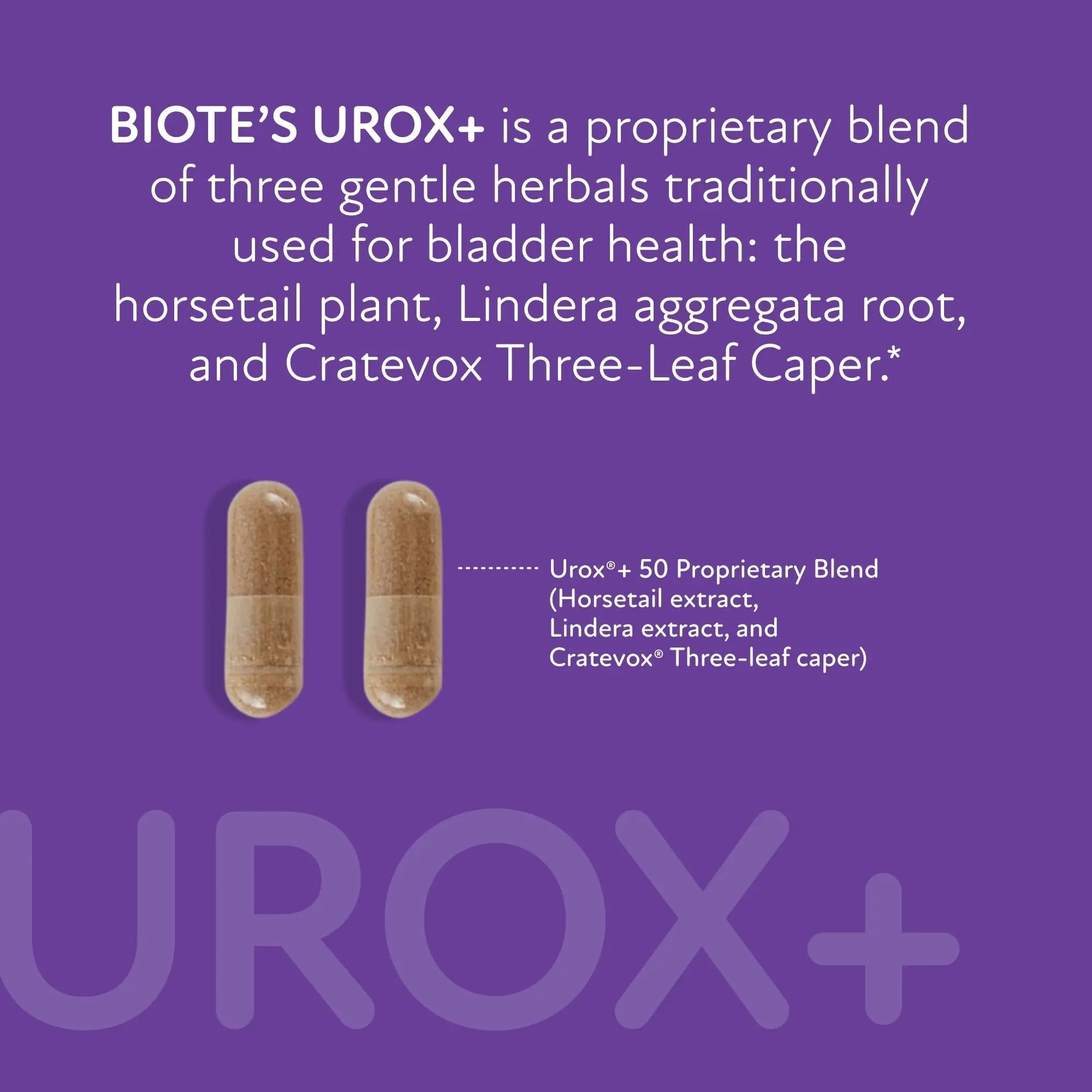 Biote Nutraceuticals - Urox+ - Bladder Health (60 Capsules) Biote Au supplements