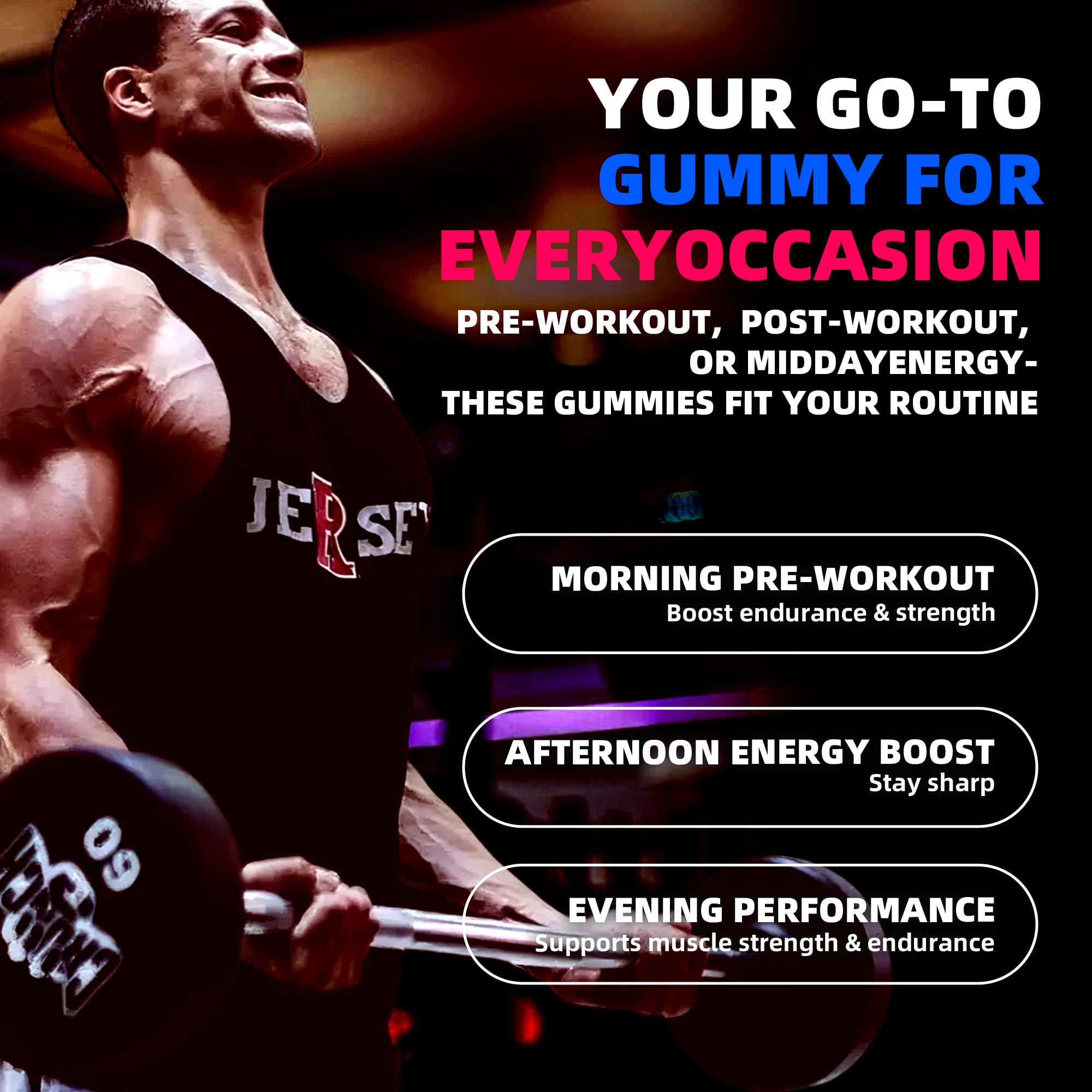 NSF Certified Creatine Gummy 5g - Creatine Monohydrate Gummies for Men & Women. Boost Focus,Strength, and Endurance, Anti-Melting Formula, Vegan, Gluten-Free, Non-GMO,(Raspberry & Blueberry 135 ct) Allcoovita Au supplements
