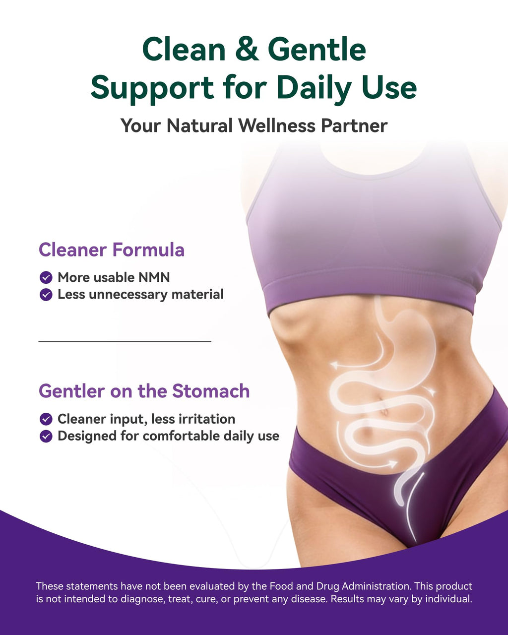 Inner Brightness NMN Supplement 500mg, 99.9% High Purity, Supports NAD+ Levels & Cellular Energy, 5-in-1 Formula with Resveratrol & Astaxanthin, Non-GMO, Gluten-Free, 60 Capsules Inner Brightness Au supplements