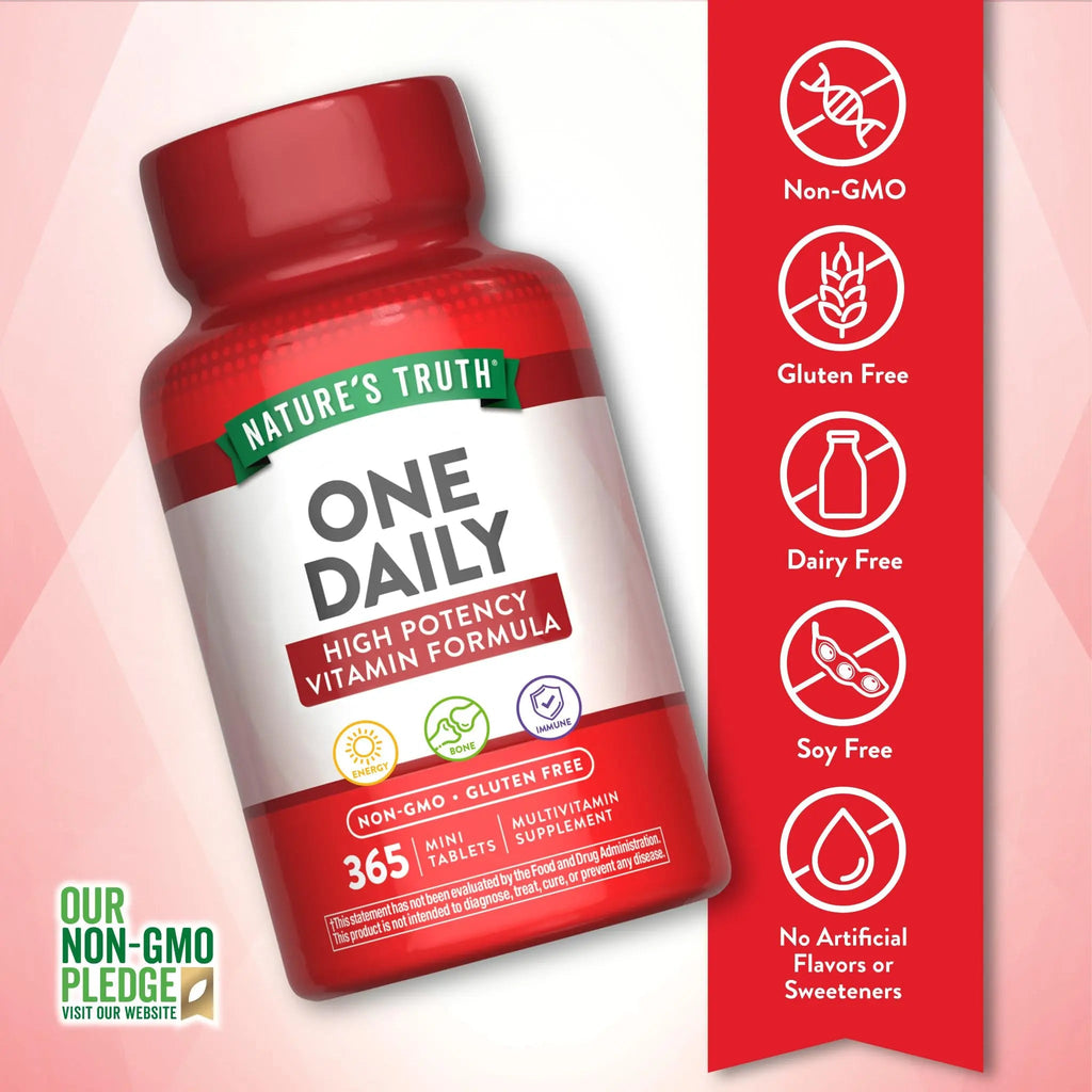 Nature's Truth One Daily Multivitamin for Men and Women | 365 Mini Tablets | Non-GMO & Gluten Free Supplement Nature's Truth Au supplements