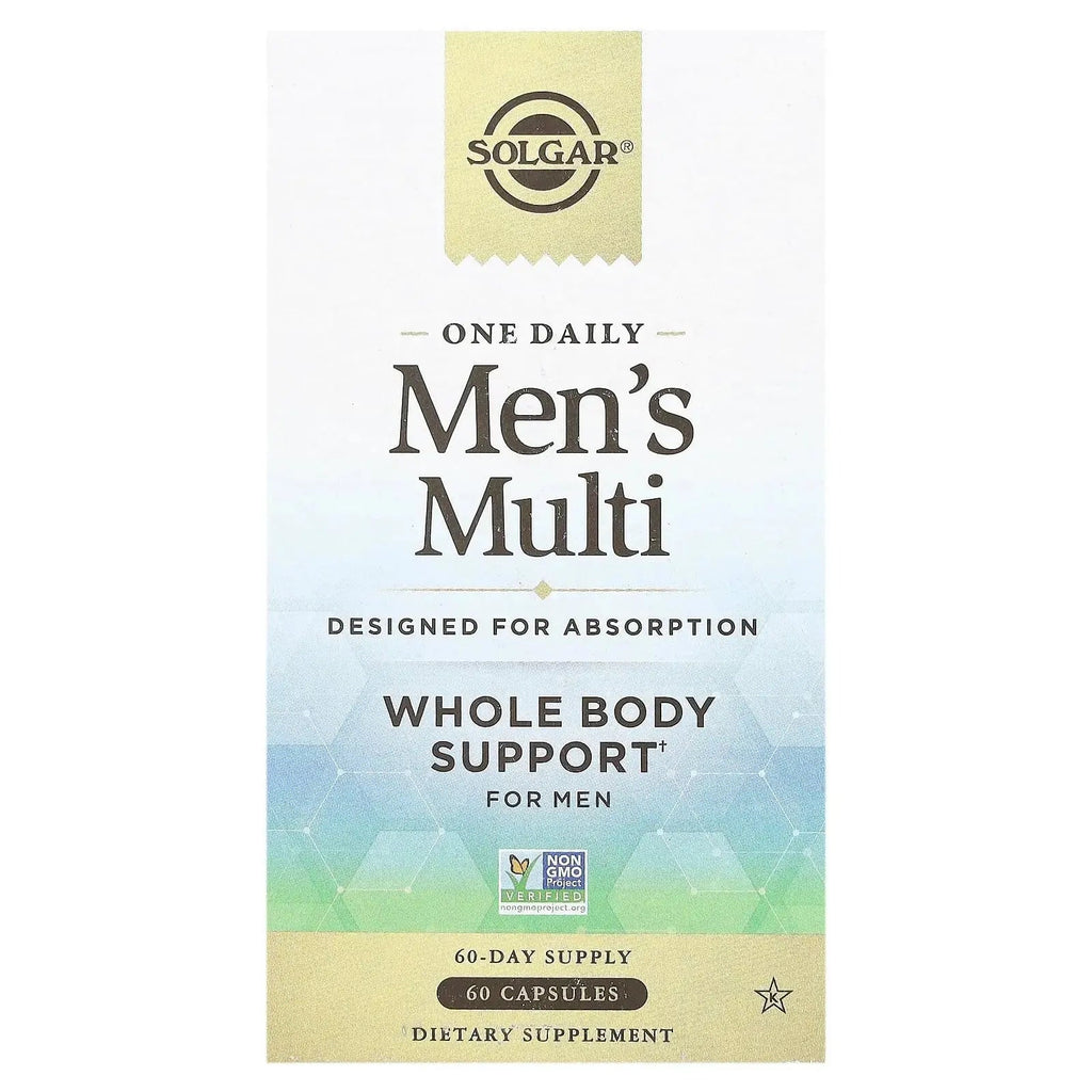 Solgar One Daily Men's Multivitamin Whole Body Support Supplement, Highly Absorbable Delayed Release One Daily Multi Vitamin Capsules for Men Solgar Au supplements