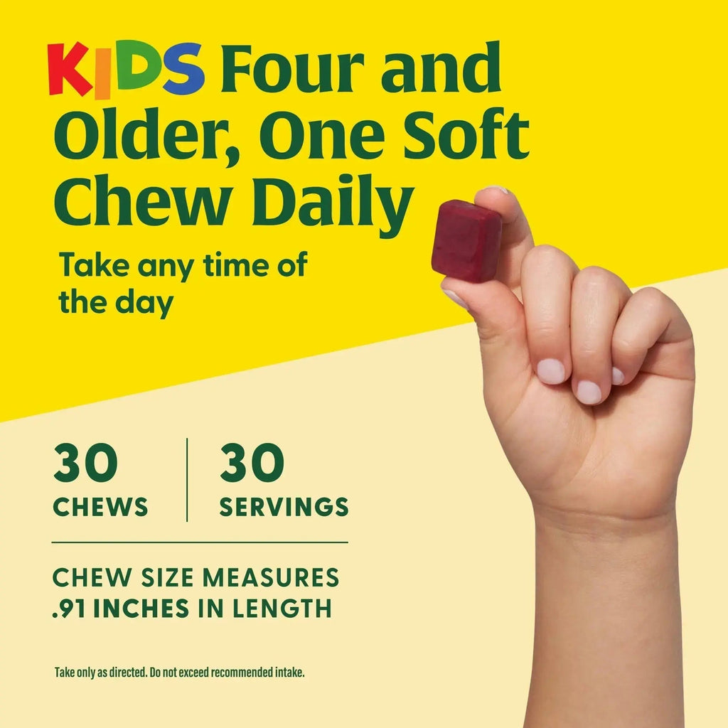 MegaFood Kids One Daily Multivitamin Soft Chews - Kids Vitamins with Vitamin B, Vitamin C, Vitamin D & Vitamin E - Age 4+, Vegetarian MegaFood Au supplements