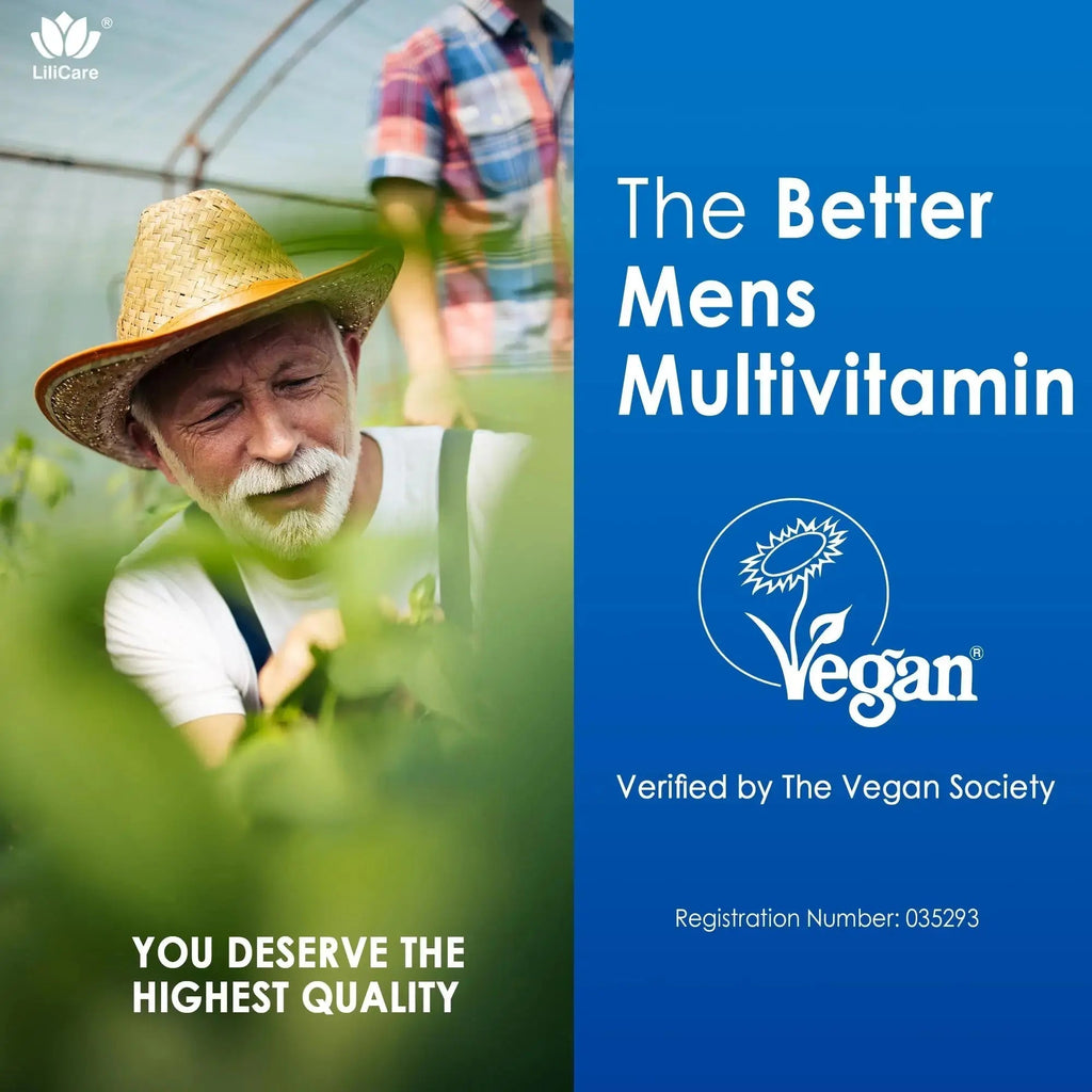 Mens Multivitamins Gummies, Methylated Multivitamin for Men, B Complex, Minerals, Vegan Omega 3, Probiotic, Enzyme LILICARE Au supplements