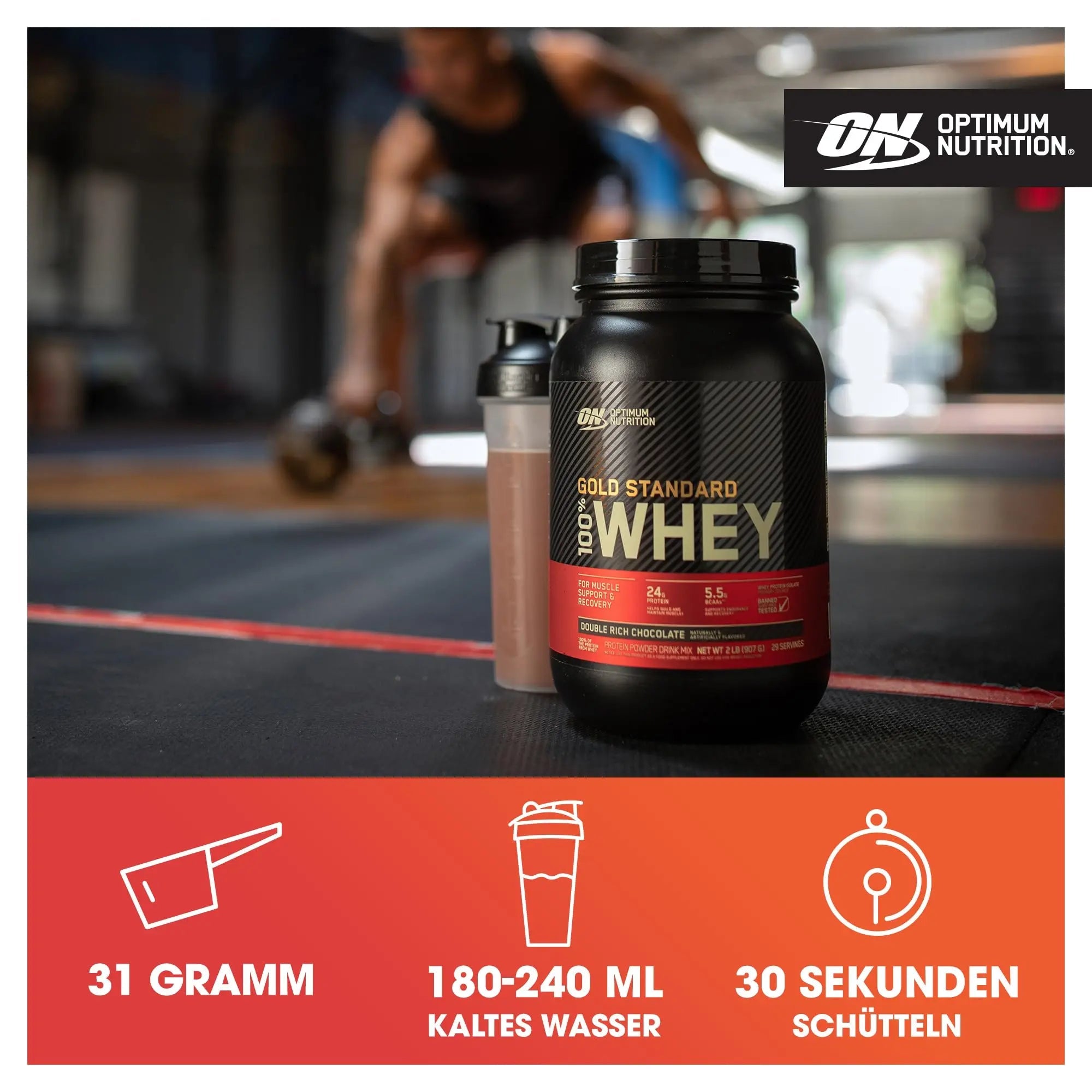 Optimum Nutrition Gold Standard 100% Whey Protein Powder, Banana Cream, 5 Pound Optimum Nutrition Au supplements