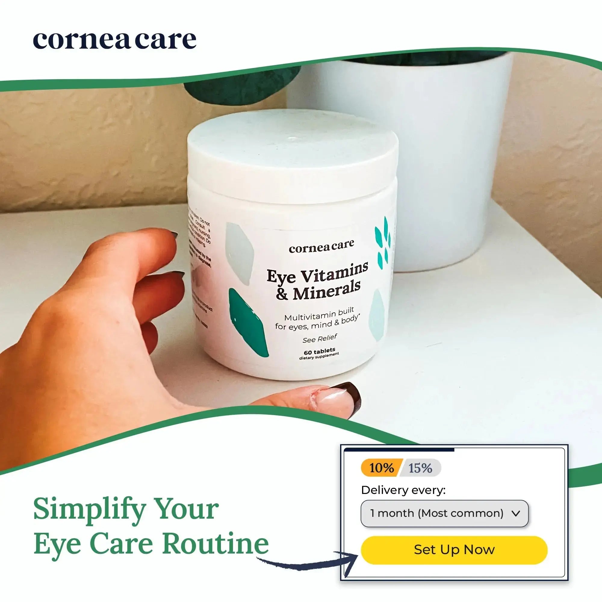 CorneaCare Vitamins and Minerals | Multivitamin for Vision & Health | Dry Eye Supplements | 60 Tablets CorneaCare Au supplements