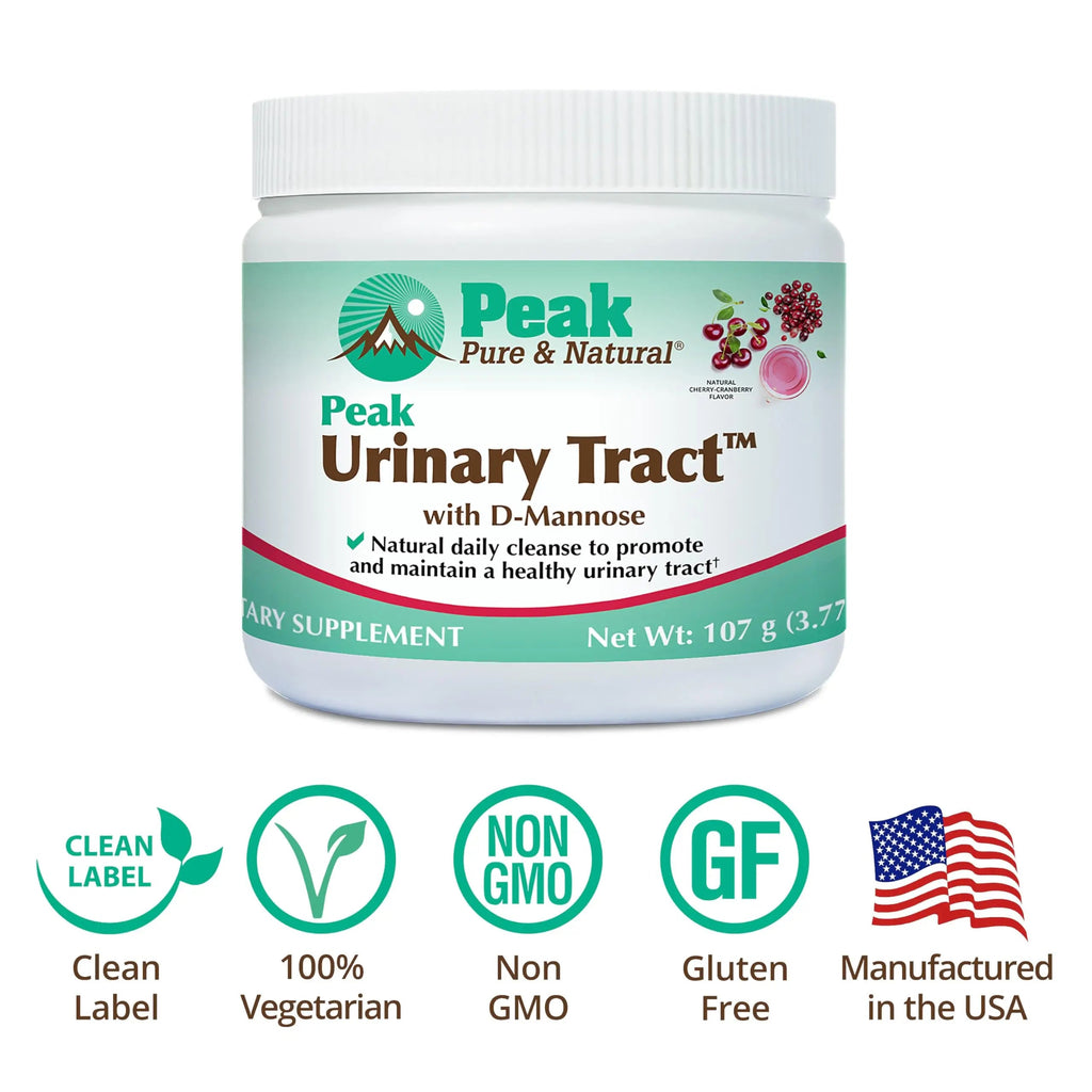 Peak Urinary Tract Supplement Powder - Cranberry and D-Mannose Powder with Juniper Berries and Probiotics for Urinary Tract Health, Ph Balance, UTI Defense - Vegan, Gluten Free (30 Day Supply) Peak Pure & Natural Au supplements