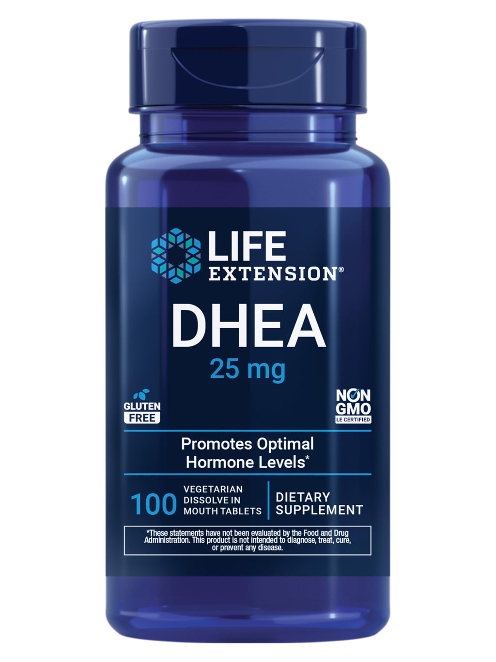 Life Extension DHEA 25 mg – Hormone Balance Supplement, Memory, Muscle Health, Bone Health, Men’s Health, Women’s Health, Gluten-Free, Non-GMO, Vegetarian, 100 Dissolve-in-Mouth Tablets Life Extension Au supplements