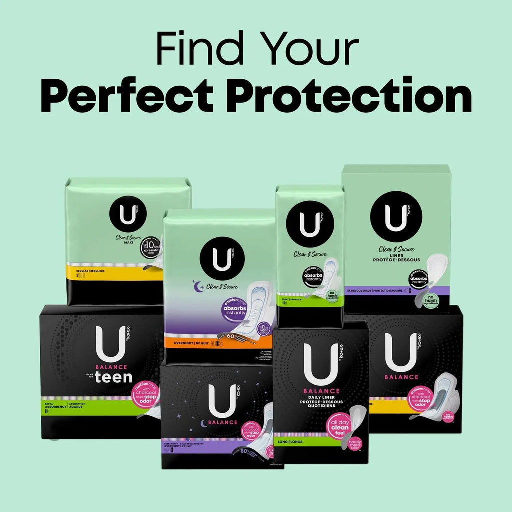U by Kotex Clean & Secure Panty Liners, Light Absorbency, Regular Length, 516 Count U by Kotex Au supplements