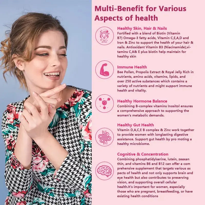 Methylated Multivitamin for Women Gummies，Inositol, Folate, Vitamins A C D3 E B12 K2, Herbal & Mineral Blend, Daily Vegan Gummy MOSEA ELEMENTS Au supplements