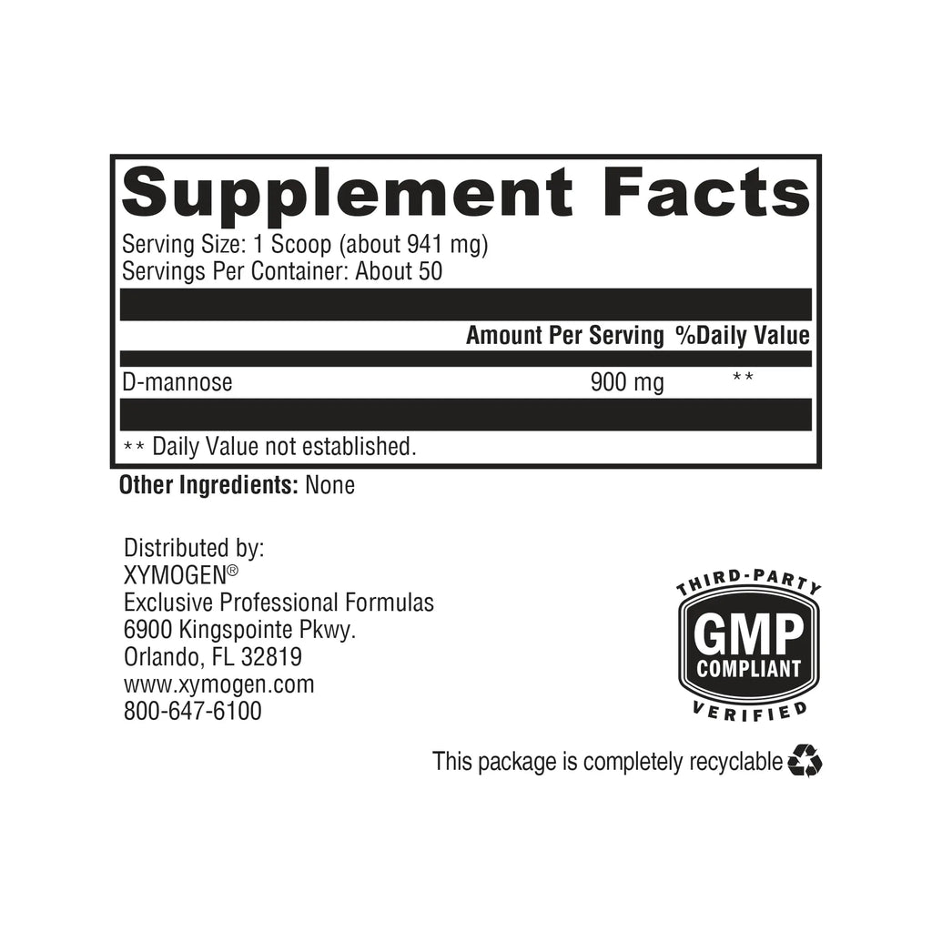 XYMOGEN UritraX - D Mannose Supplement for Urinary Tract and Bladder Health - D Mannose Powder - Health Supplements - Vegan, Gluten Free + Non GMO (1.66 oz) XYMOGEN Au supplements