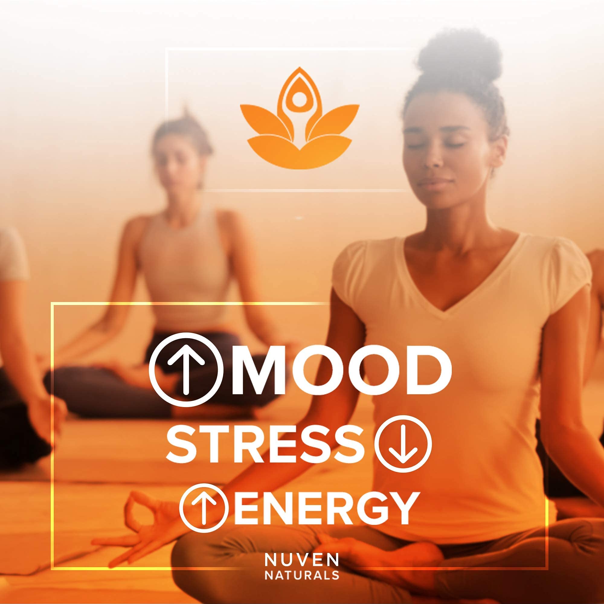 Nuven Naturals Adrenal Support - Cortisol Manager & Adrenal Support Supplements with Ashwagandha Extract, Rhodiola Rosea, Holy Basil to Help Stress, Fatigue & Energy | Adaptogens | 90 Capsules Nuven Naturals Au supplements