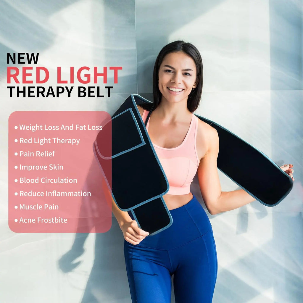 Red Light Infrared Therapy Belt: Pain Relief Device LED Red Light Therapy Lamp Near Body Large Pad Wrap ADVARAYS Au supplements