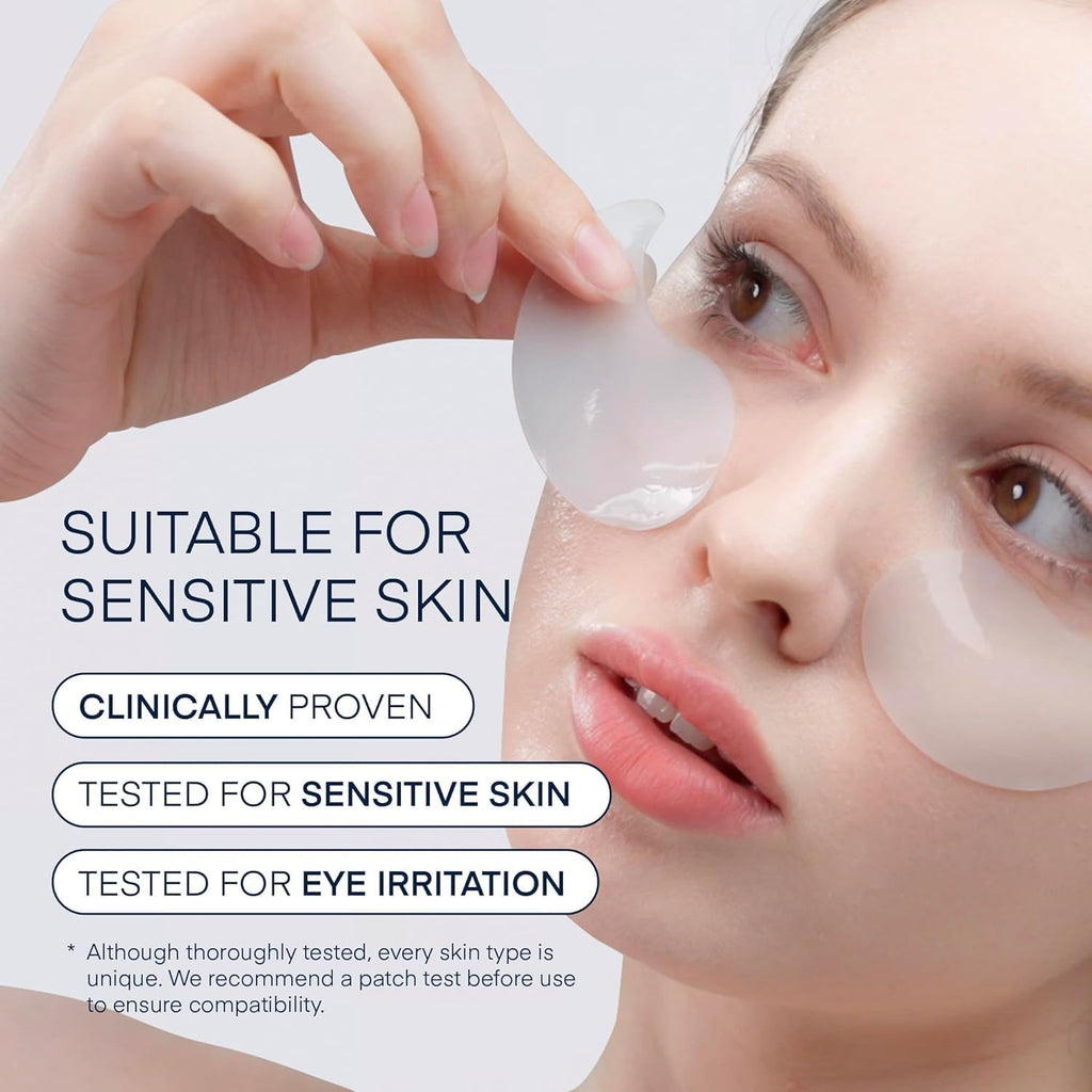 Terez & Honor Under Eye Patches for Dark Circles - 60 Korean Hydrogel Masks for Puffiness