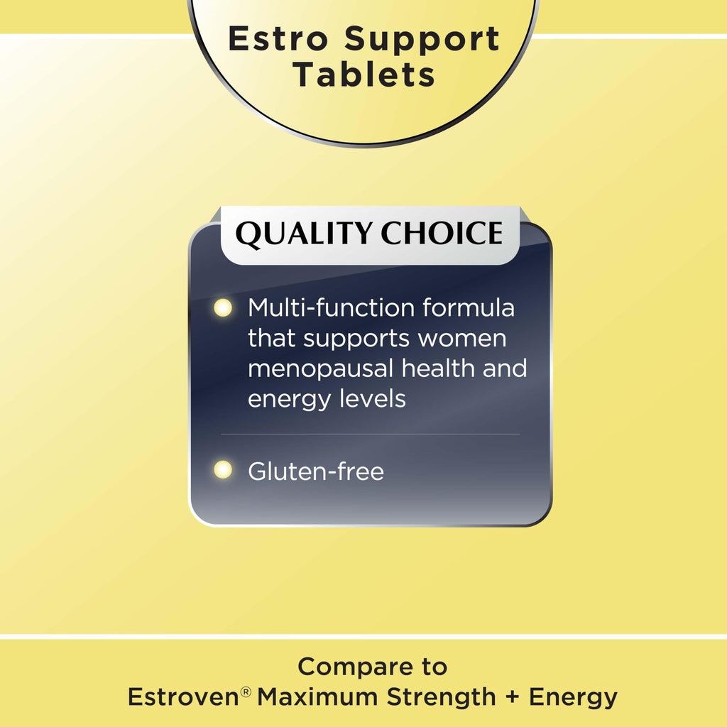 Quality Choice Estro Support Max + Energy Tablets Menopause Support 30 Count Quality Choice Au supplements