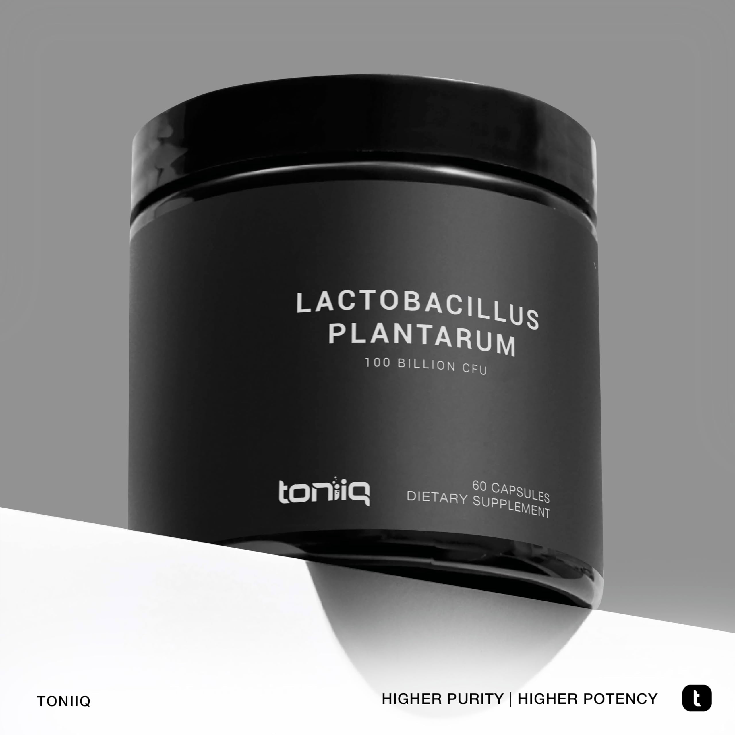 Toniiq Lactobacillus Plantarum – 100 Billion CFU High-Strength Single-Strain Probiotic with FOS – Delayed-Release Veggie Capsules – Third-Party Tested Potency – 60 Capsules Toniiq Au supplements
