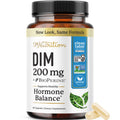 DIM Supplement 200 mg | Estrogen Balance for Women & Men | Hormonal Acne, Hormone Balance, Menopause & Antioxidant Support | Clean Label Project Certified