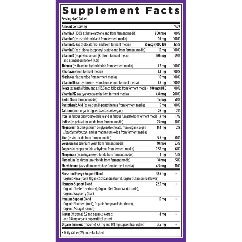 New Chapter Women's Multivitamin for Immune, Beauty + Energy Support with 20+ Nutrients -- Every Woman's One Daily New Chapter Au supplements