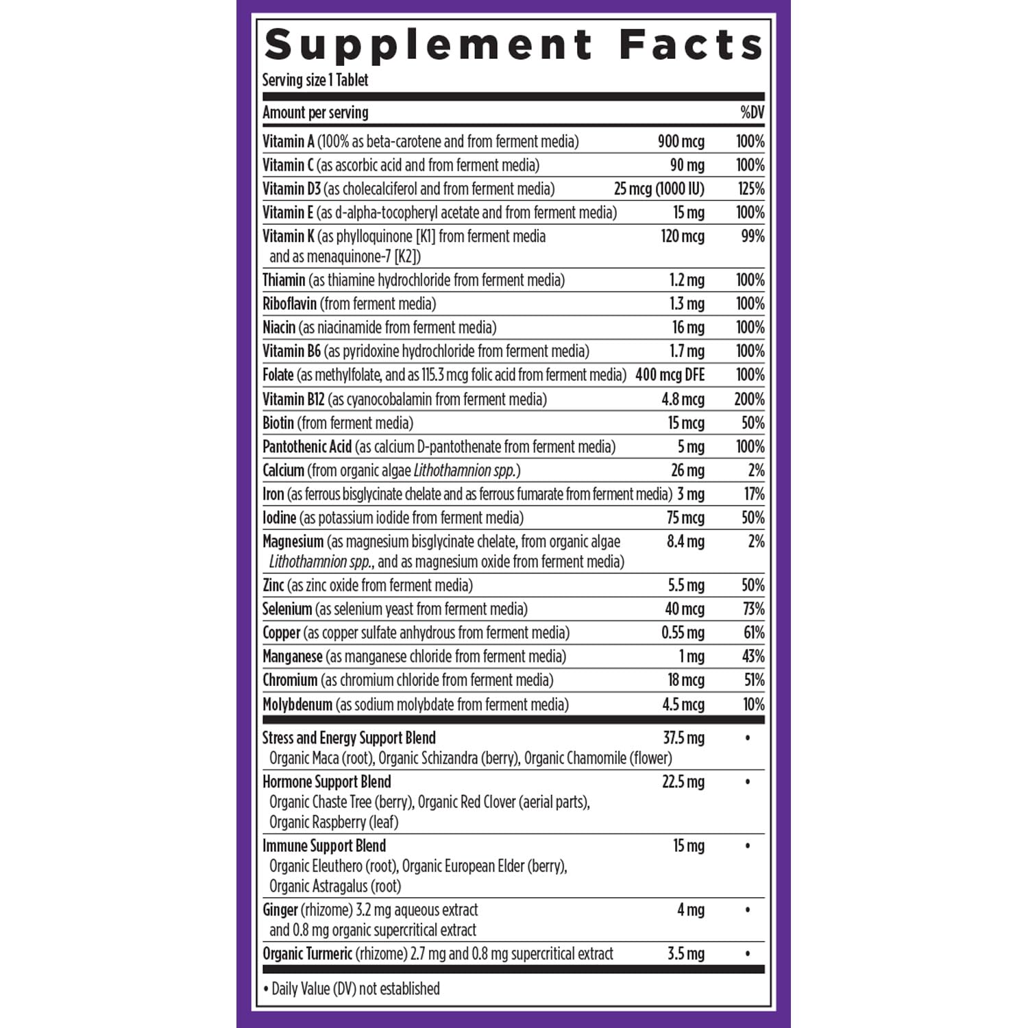 New Chapter Women’s Multivitamin, Iron, B6, B12, Biotin for Hair Growth, D3, Vit C, Zinc for Immune & Stress Support, Gentle on an Empty Stomach, One Daily, Non-GMO, Gluten-Free, 18+, 72 Tablets New Chapter Au supplements
