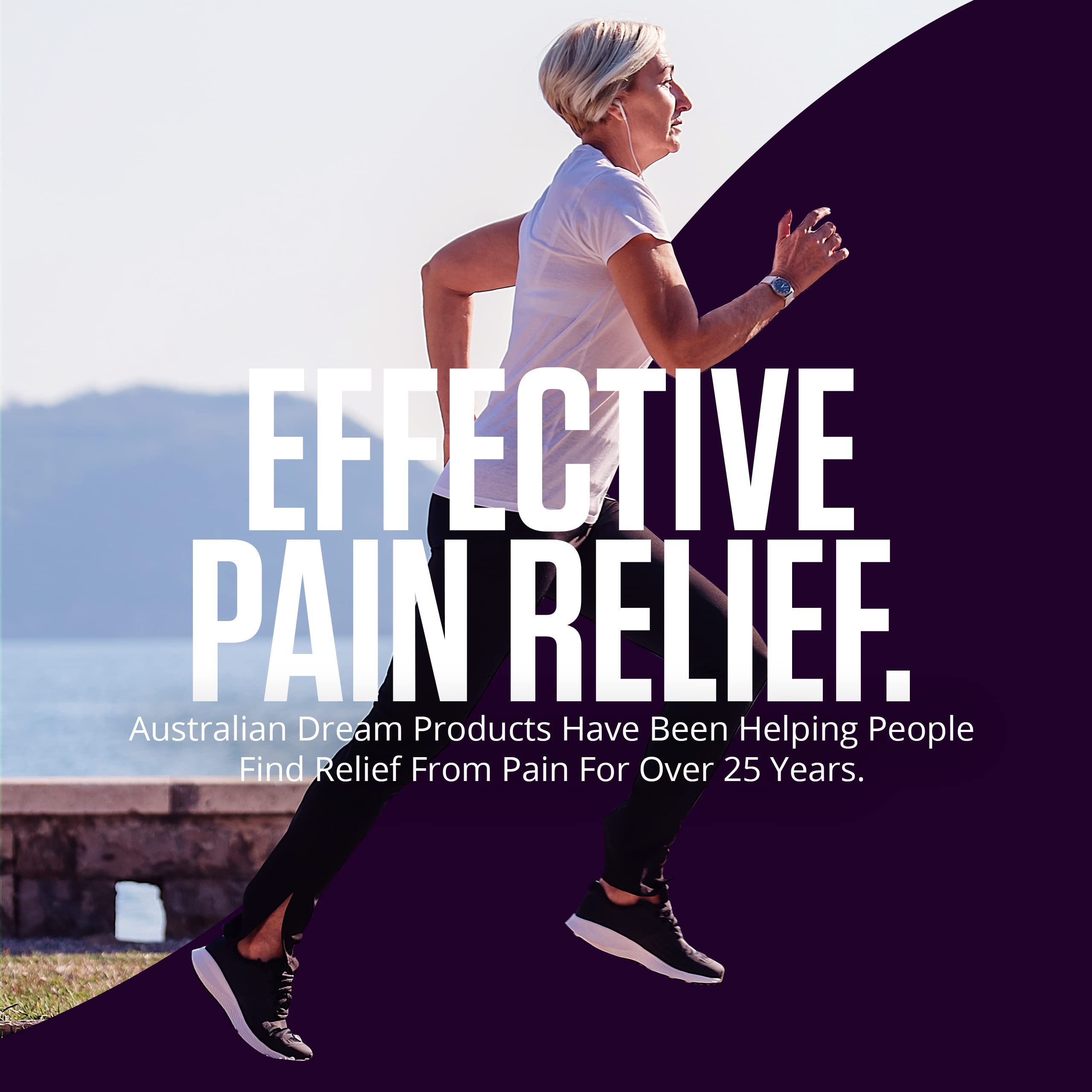 Australian Dream Back Pain Cream - Soothing, Non-Greasy Muscle Pain Relief Cream - Good for Neck, Back, Body, or Muscle Aches - 4 oz Jars (2 Pack) Australian Dream Au supplements
