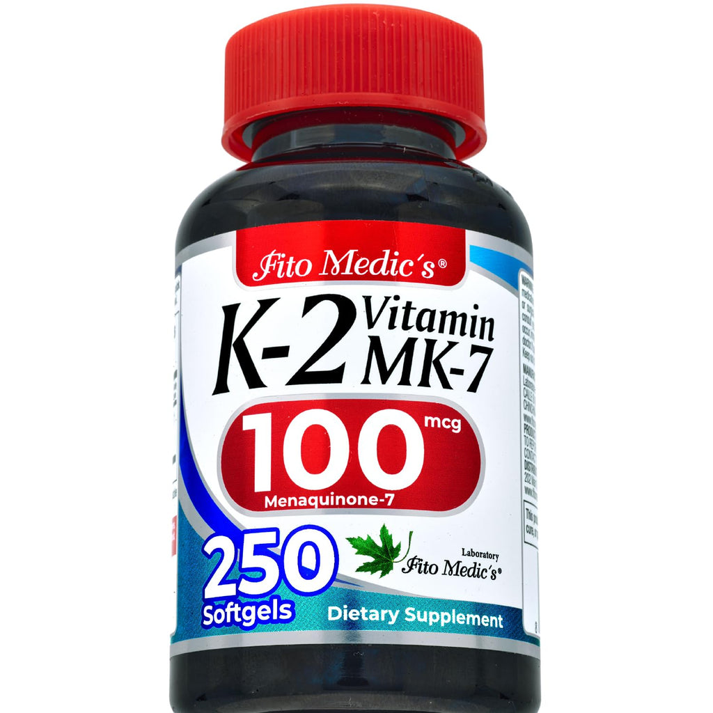 FITO MEDIC'S Lab | Vitamin k2 | k2 Vitamin Supplement | Vitamin k | 250 softgels | 100 mcg |