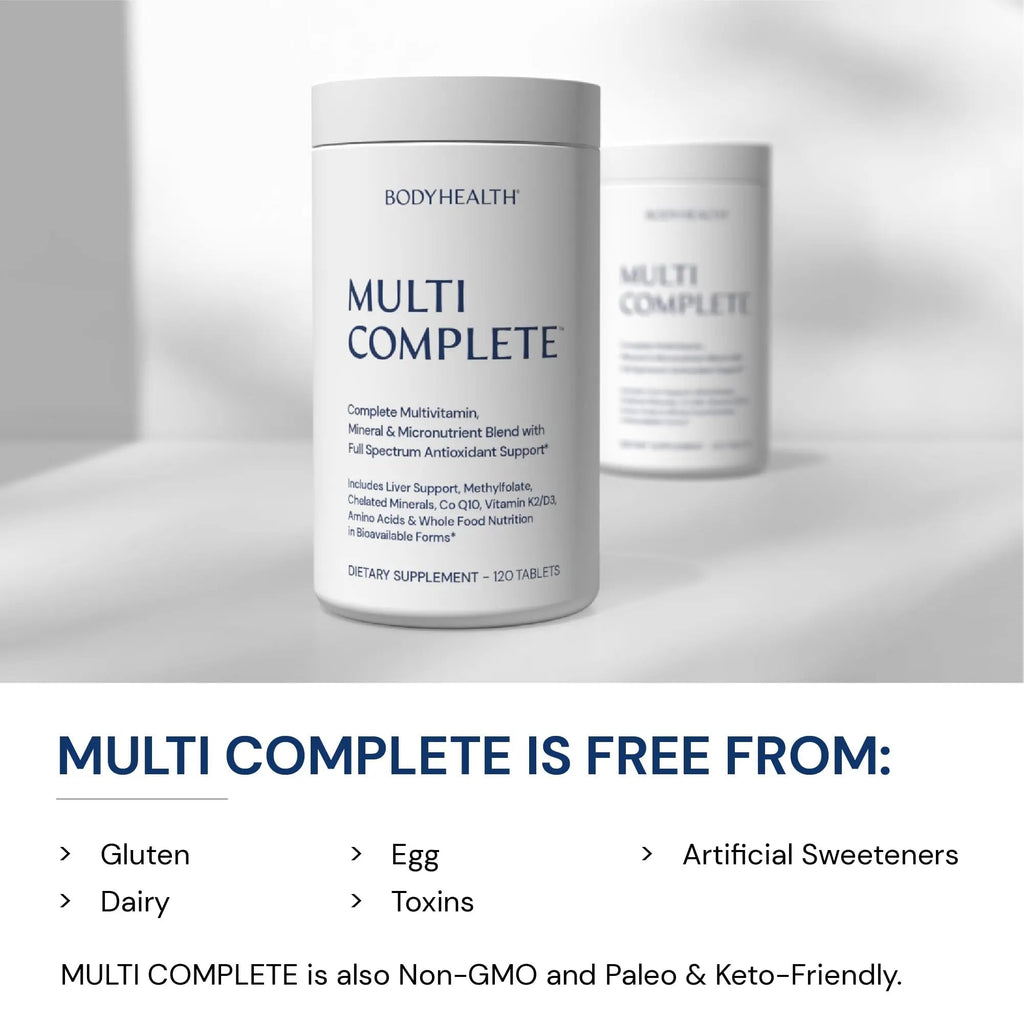 BodyHealth Multi Complete (120 Ct) Daily Multivitamin for Men and Women with Whole Foods, Minerals, Antioxidants BodyHealth Au supplements