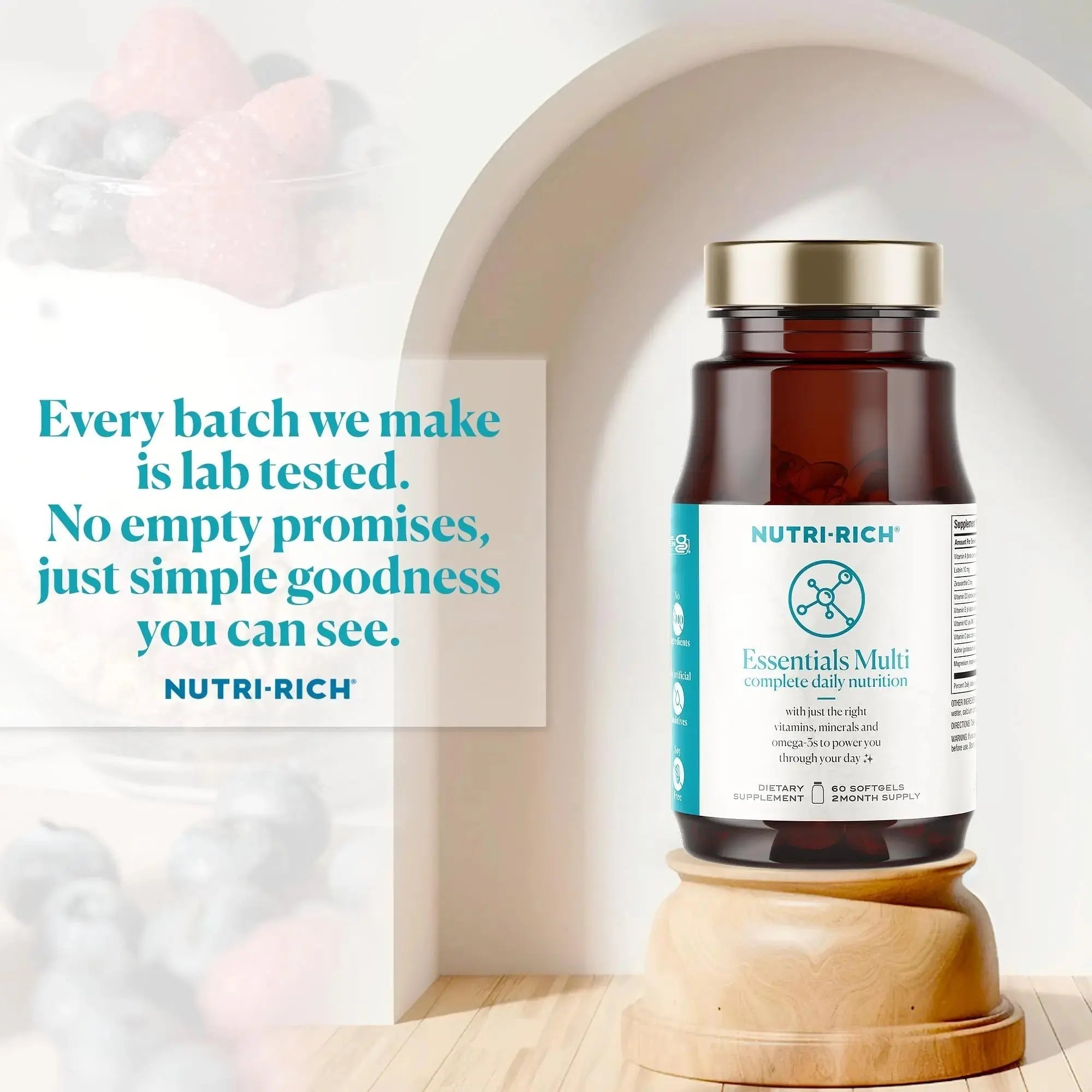 Nutri-Rich Essentials Multi | Multivitamin Supplement with Fish Oil Omega-3 for Men and Women, Supports Energy, Immune Health Nutri-Rich Au supplements