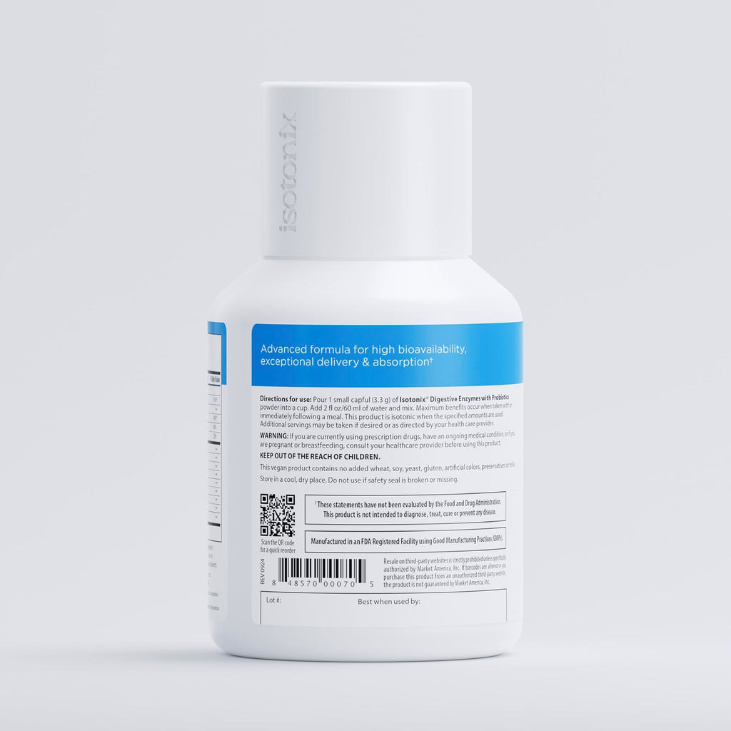 Isotonix® Digestive Enzymes with Probiotics | DigeZyme® Multi-Enzyme Complex & Lactospore® Bacillus Coagulans | Nutrient Absorption, Gut Balance & Digestive Health