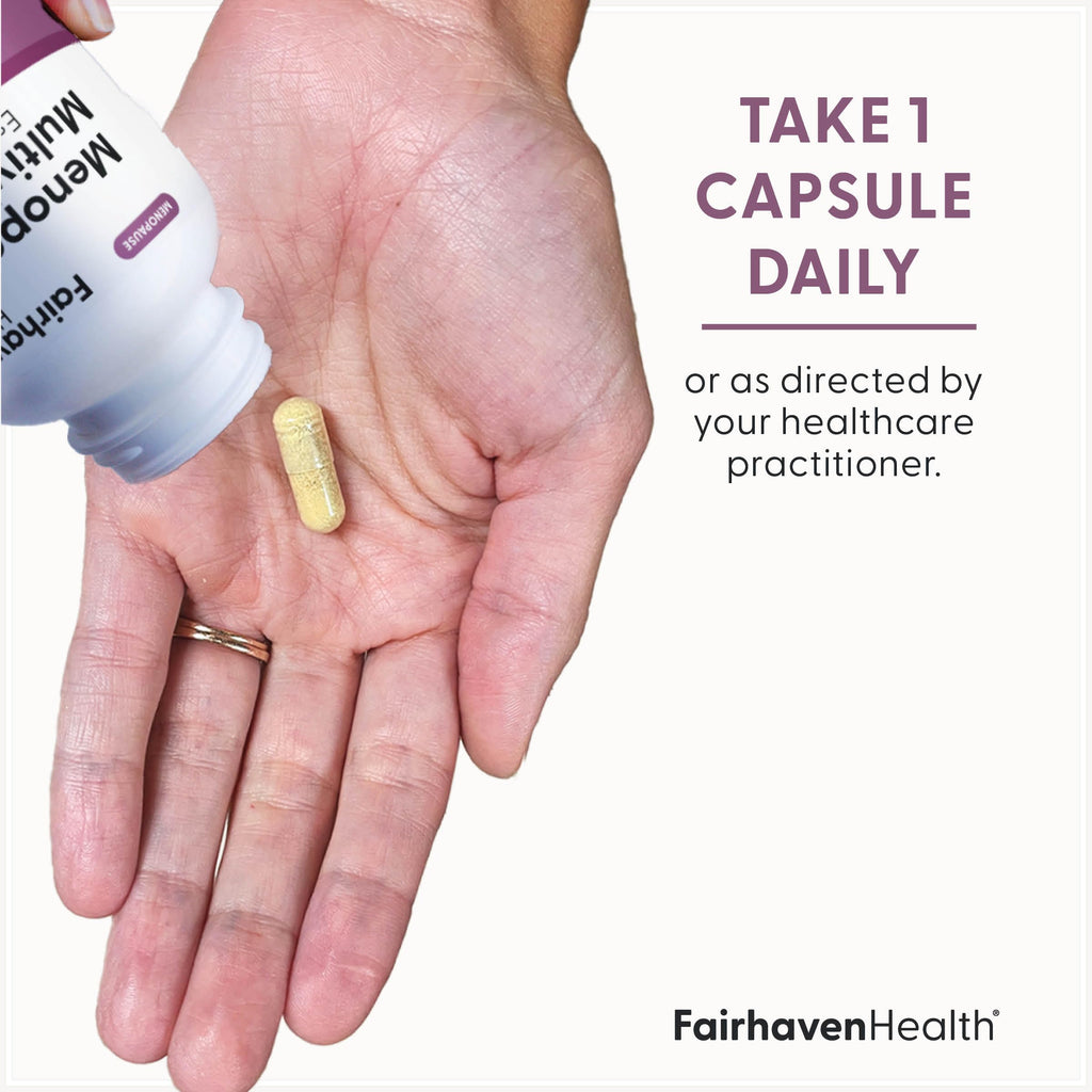 Fairhaven Health Menopause Multivitamin Essentials | Hormone Free Menopause Supplements for Women | Methylated Multivitamin for Women 50 and Over | Non-GMO | Perimenopause Supplements | 30 Capsules Fairhaven Health Au supplements