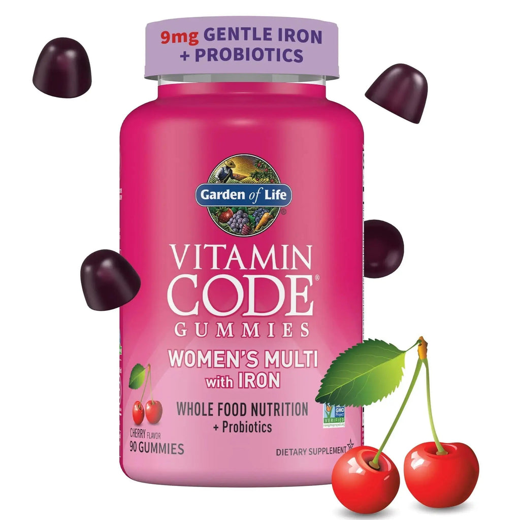 Garden of Life Vitamin Code Women’s Multivitamin Gummy with Iron: Folate, Biotin, D3 & B12 for Hair, Skin & Nails Garden of Life Au supplements