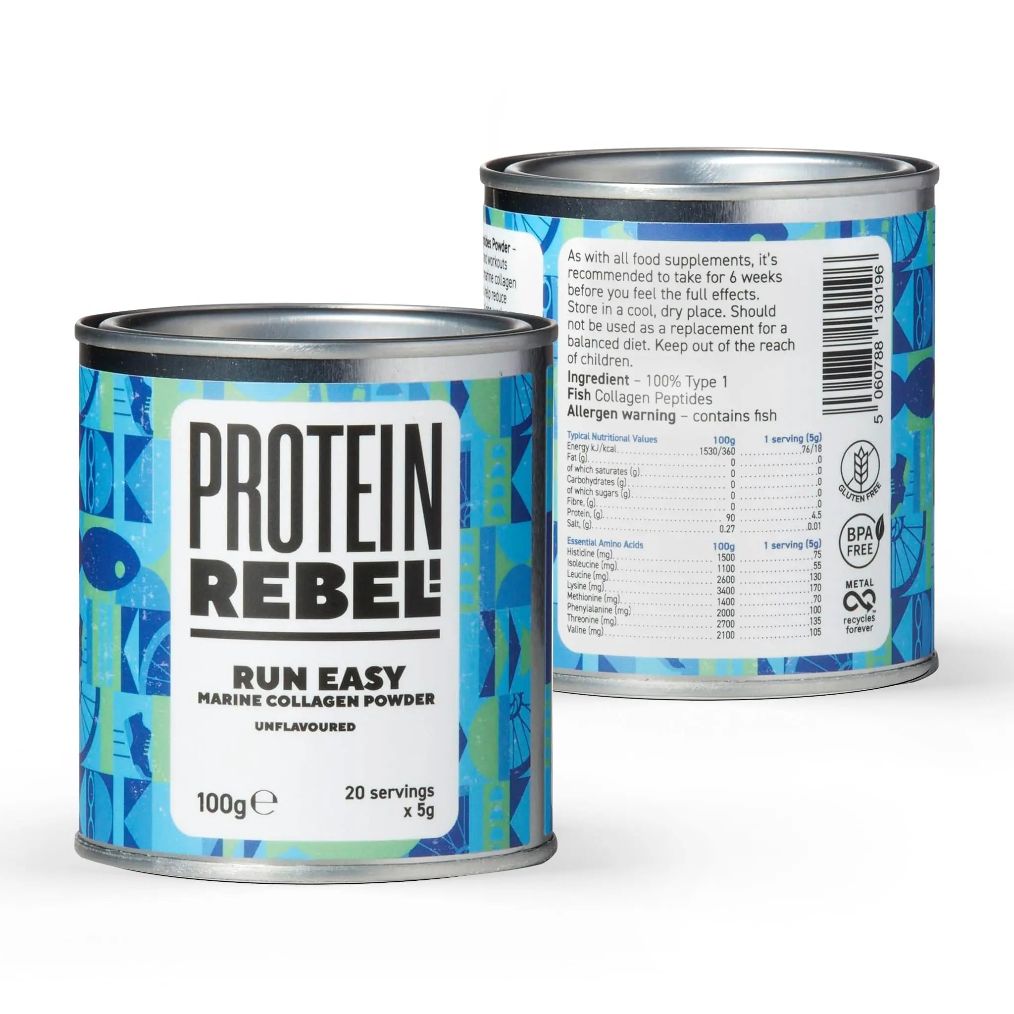 Protein Rebel - Run Easy Marine Collagen Powder for Running, Joint Support - Unflavoured Powder Collagen Protein Rebel Au supplements