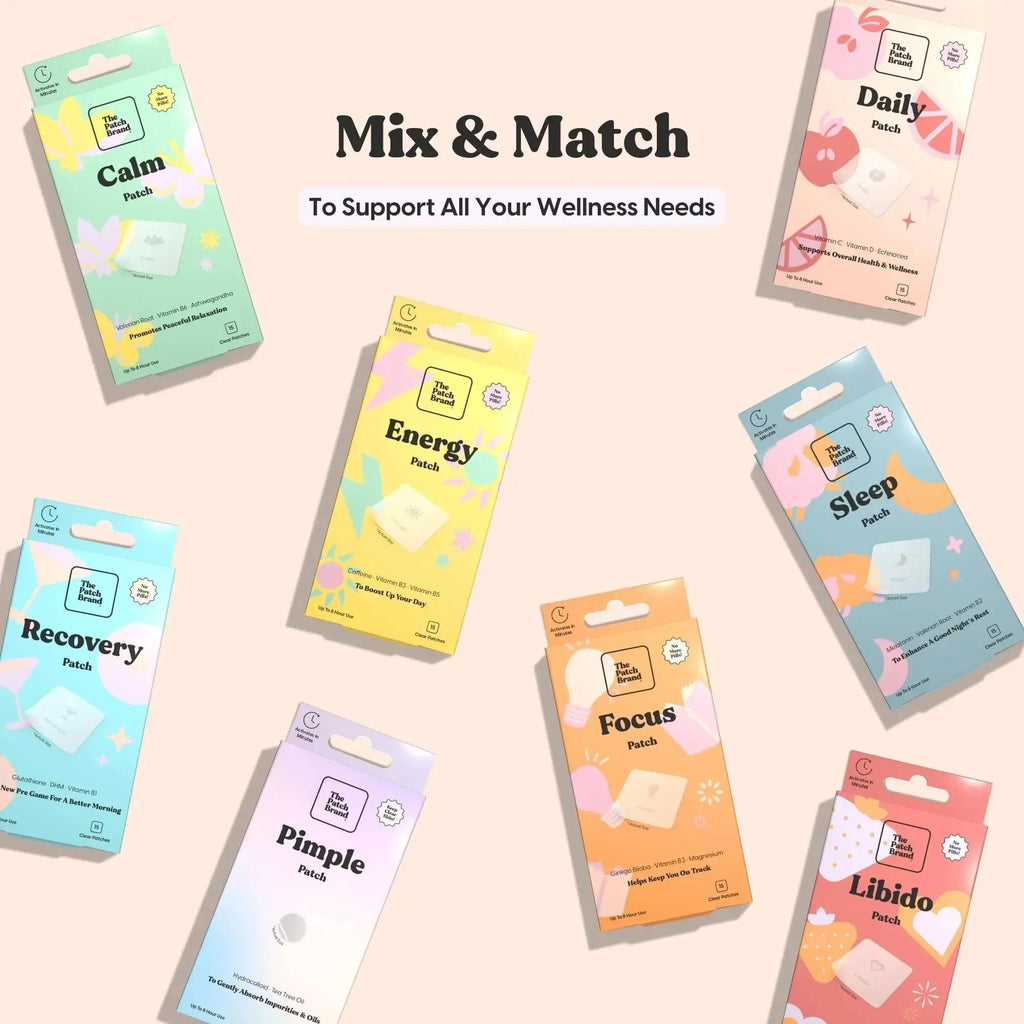 The Patch Brand Daily Support Patches | Natural Wellness Infused with Vitamin C, Zinc Citrate, Vitamin D, Ginko Biloba and Echinacea The Patch Brand Au supplements