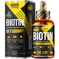 PURE RESEARCH Liquid Biotin & Collagen Hair Growth Drops 60,000mcg – Biotin and Liquid Collagen Supplements for Women & Men – Supports Glowing Skin PURE RESEARCH Au supplements