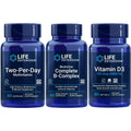 Life Extension Two-Per-Day Multivitamin, 60 capsules | BioActive Complete B-Complex, 60 capsules | Vitamin D3 125 mcg (5000 IU), 60 softgels | Bone & immune health, energy and metabolism support Life Extension Au supplements