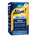 Nature's Way Alive! Men’s 50+ Daily Ultra Multivitamin, High Potency Formula, Supports Healthy Brain, Eyes & Heart*, with Methylated B12