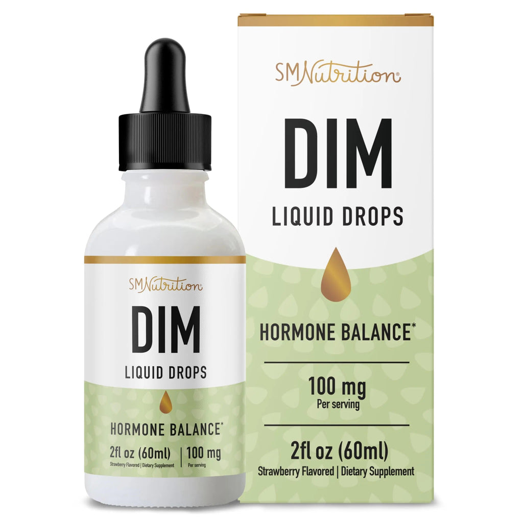 DIM Supplement Liquid Drops 100mg for Estrogen Balance for Women & Men | Hormone Balance SMNutrition Au supplements