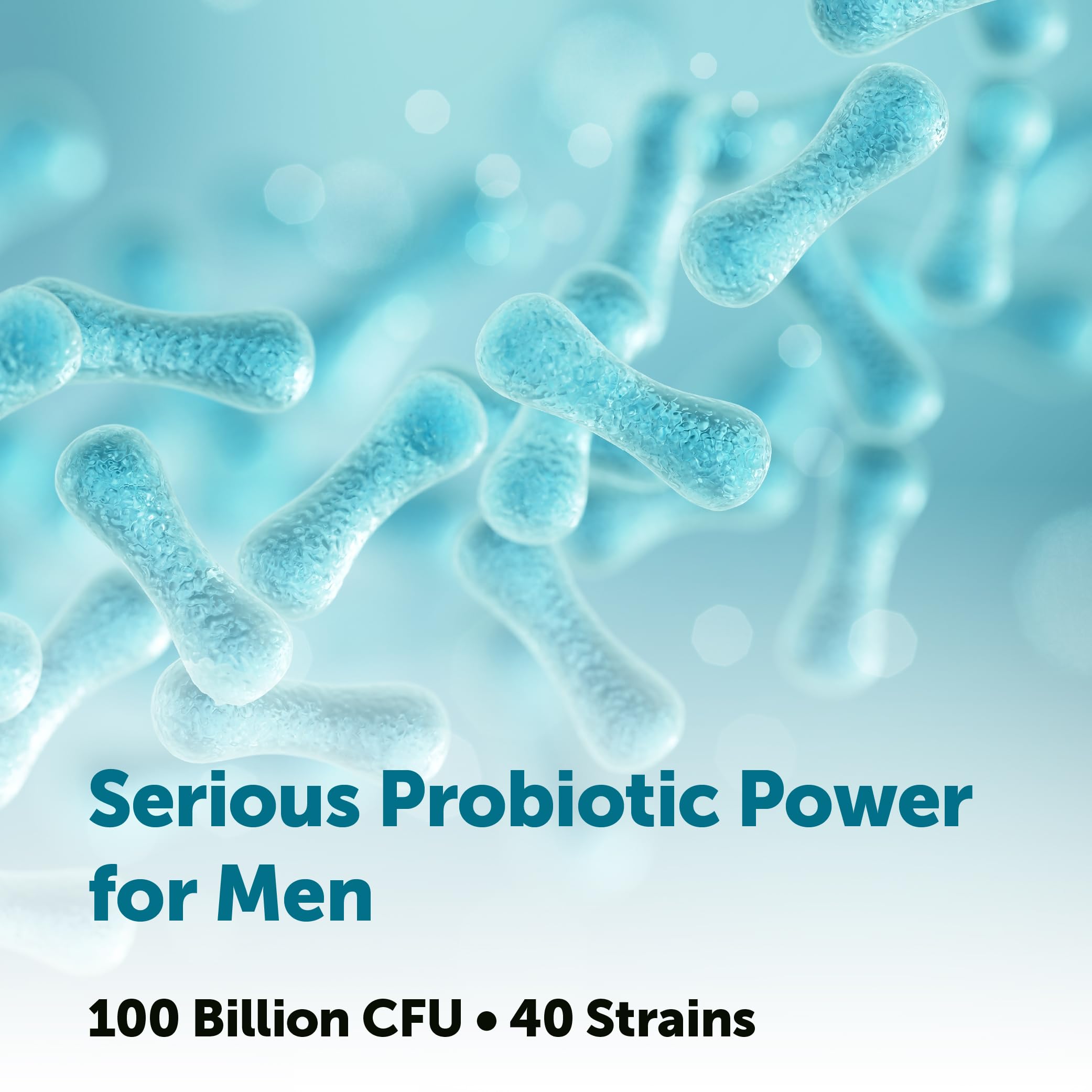 Micro Ingredients Probiotics for Men 100 Billion CFU, 40 Strains, 120 Vegetarian Capsules | Pre, Probiotics, Postbiotics & Enzymes | Pre, Probiotics, Enzymes, Saw Palmetto, Pumpkin Seed & Lycopene